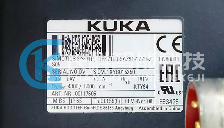 庫卡電機00-117-606 1FK7100-5AZ91-1ZZ9-Z 庫卡電機00-117-606 1FK7100-5AZ91-1ZZ9-Z